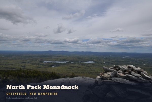 Greenfield North Pack Monadnock Postcard artwork detail
