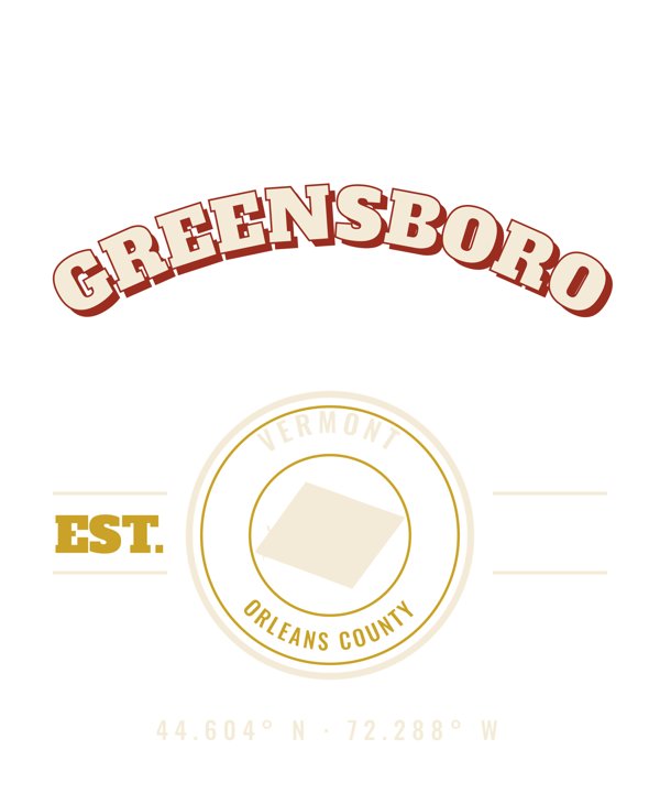 Greensboro Est. Tee artwork detail