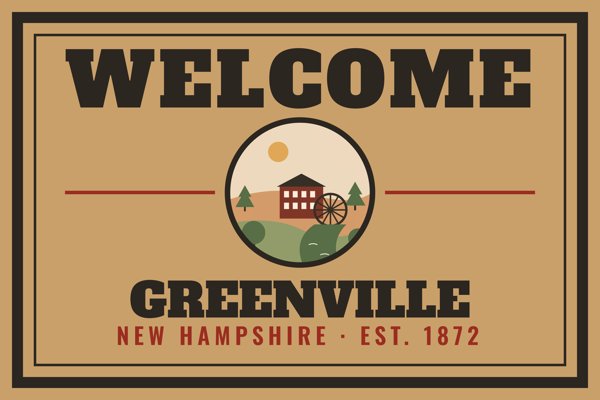 Greenville Welcome Doormat artwork detail