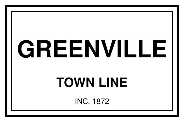 Greenville Town Line Mug artwork detail