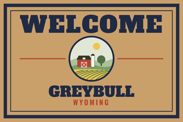 Greybull Welcome Doormat artwork detail