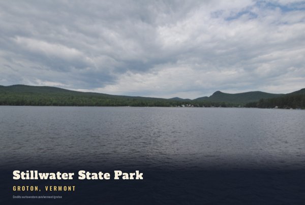 Groton Stillwater State Park Postcard artwork detail
