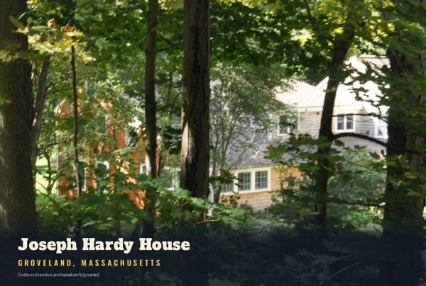 Groveland Joseph Hardy House Postcard artwork detail