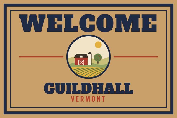 Guildhall Welcome Doormat artwork detail