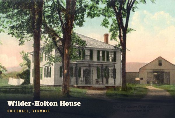 Guildhall Wilder-Holton House Postcard artwork detail