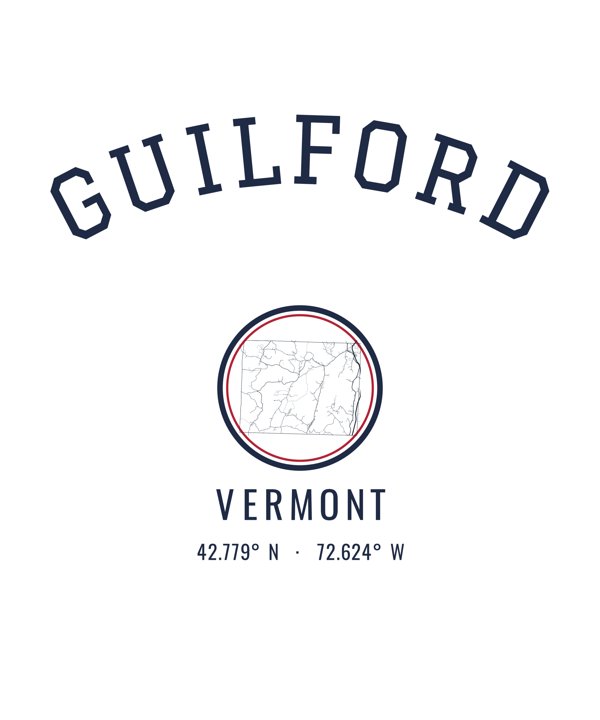 Guilford Hometown Ornament artwork detail
