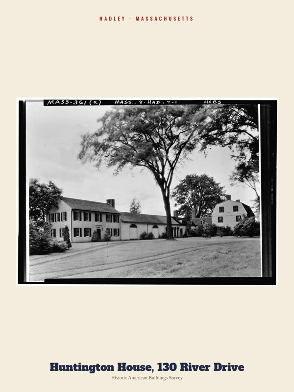 Hadley Huntington House, 130 River Drive Archive Print artwork detail