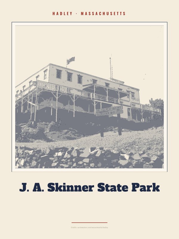 Hadley J. A. Skinner State Park Landmark Print artwork detail