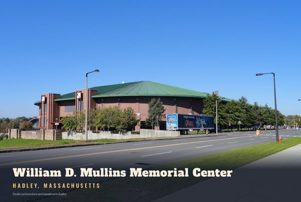 Hadley William D. Mullins Memorial Center Postcard artwork detail