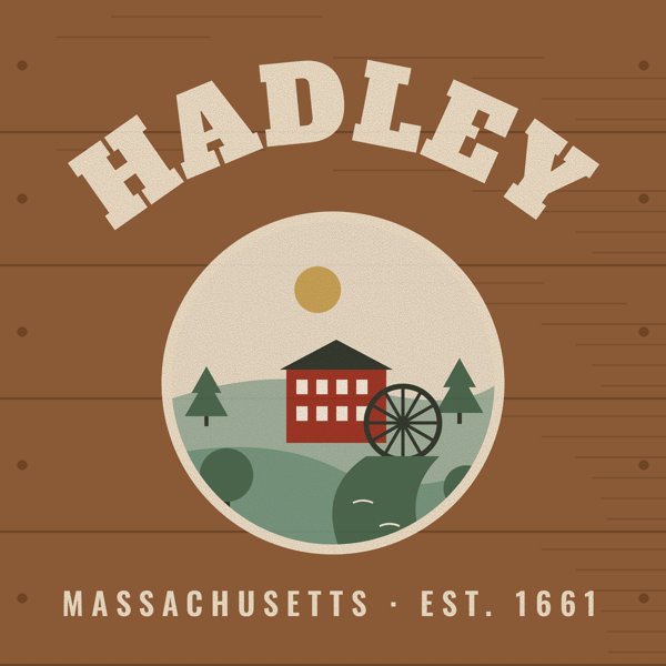 Hadley Hometown Wood Sign artwork detail