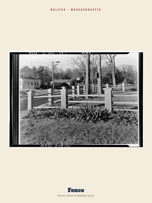 Halifax Fence Archive Print artwork detail