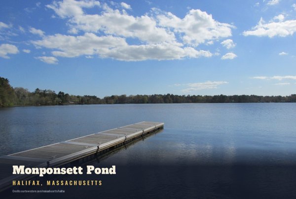 Halifax Monponsett Pond Postcard artwork detail