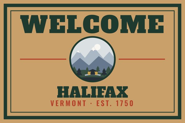 Halifax Welcome Doormat artwork detail
