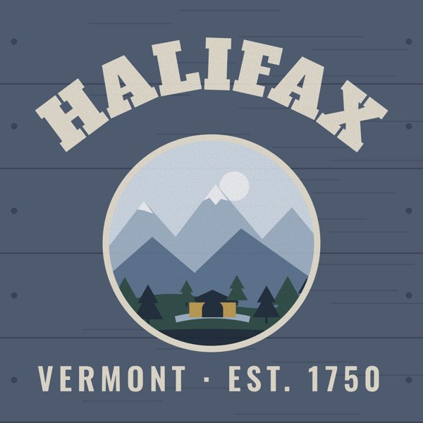 Halifax Hometown Wood Sign artwork detail