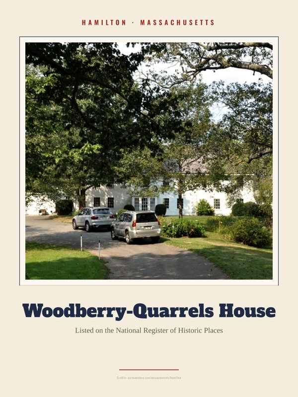 Hamilton Woodberry-Quarrels House Landmark Print artwork detail