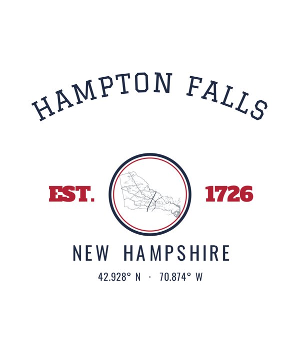 Hampton Falls Hometown Ornament artwork detail