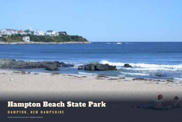 Hampton Hampton Beach State Park Postcard artwork detail