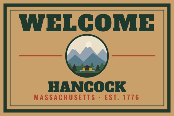 Hancock Welcome Doormat artwork detail