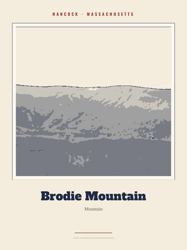 Hancock Brodie Mountain Landmark Print artwork detail