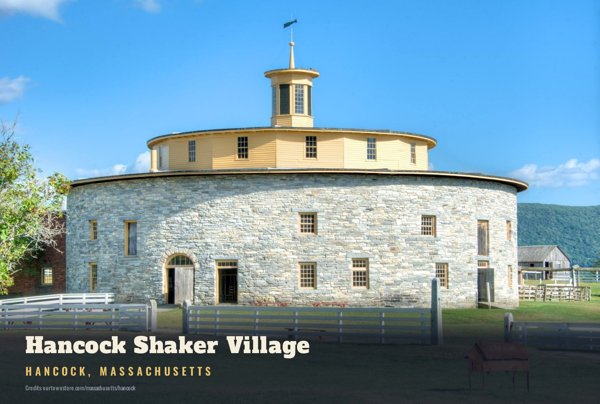Hancock Hancock Shaker Village Postcard artwork detail