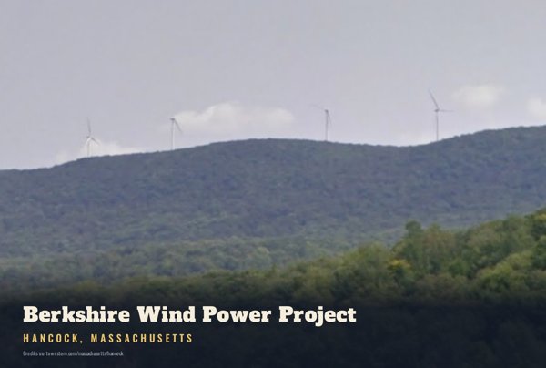 Hancock Berkshire Wind Power Project Postcard artwork detail