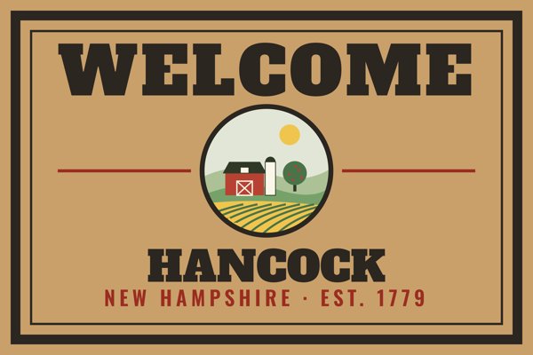 Hancock Welcome Doormat artwork detail