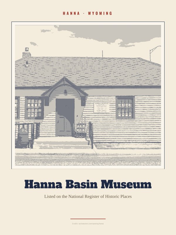 Hanna Hanna Basin Museum Landmark Print artwork detail