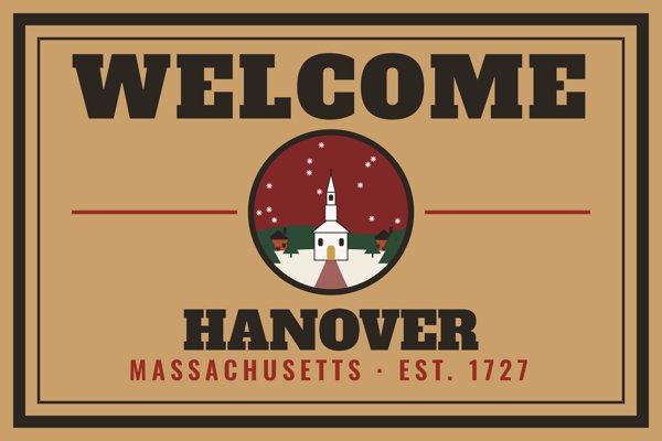 Hanover Welcome Doormat artwork detail