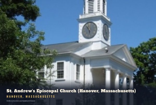 Hanover St. Andrew's Episcopal Church (Hanover, Massachusetts) Postcard artwork detail