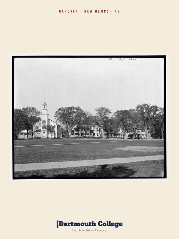 Hanover [Dartmouth College Archive Print artwork detail