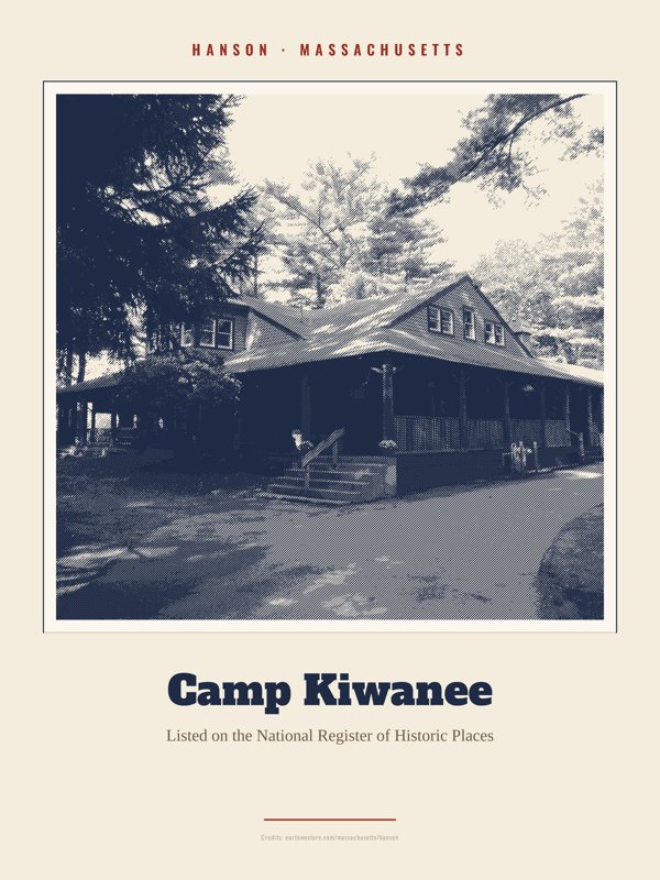Hanson Camp Kiwanee Landmark Print artwork detail