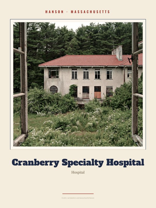 Hanson Cranberry Specialty Hospital Landmark Print artwork detail