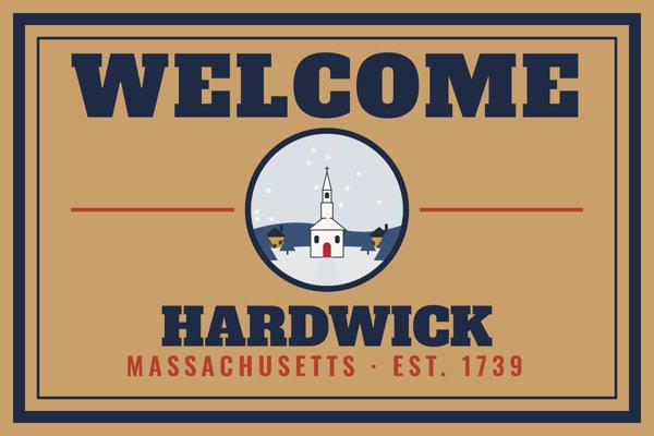 Hardwick Welcome Doormat artwork detail