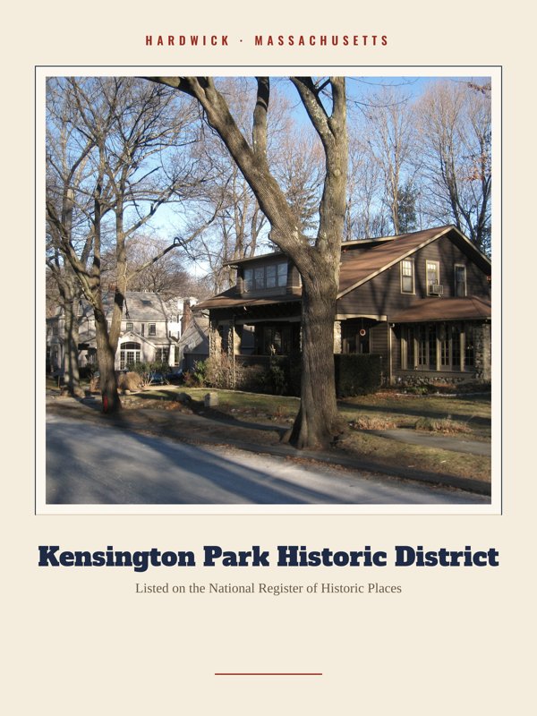 Hardwick Kensington Park Historic District Landmark Print artwork detail