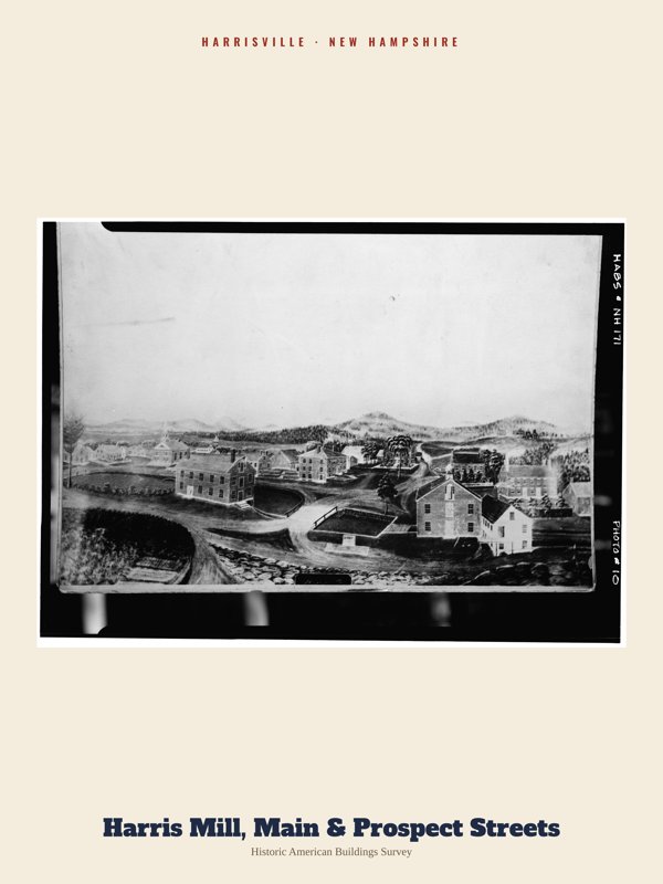 Harrisville Harris Mill, Main & Prospect Streets Archive Print artwork detail