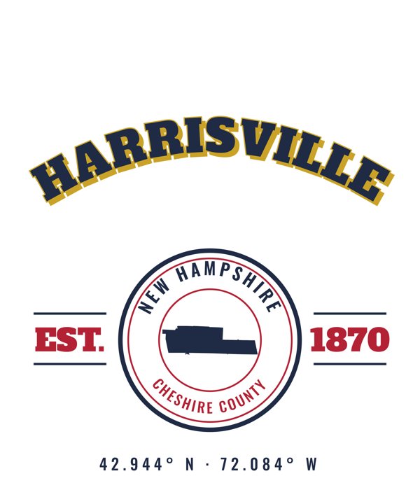Harrisville Market Tote artwork detail