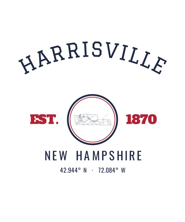 Harrisville Hometown Ornament artwork detail