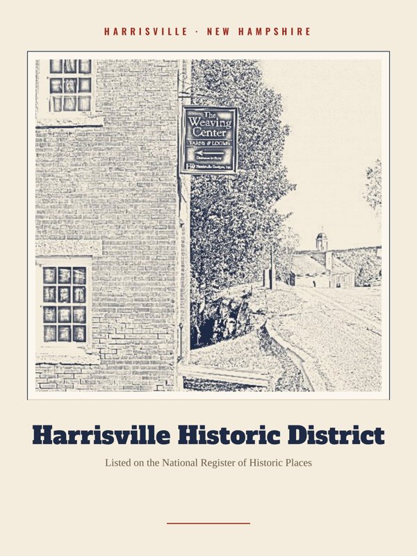 Harrisville Harrisville Historic District Landmark Print artwork detail
