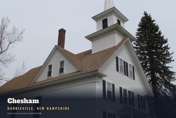 Harrisville Chesham Postcard artwork detail