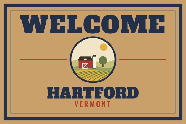 Hartford Welcome Doormat artwork detail