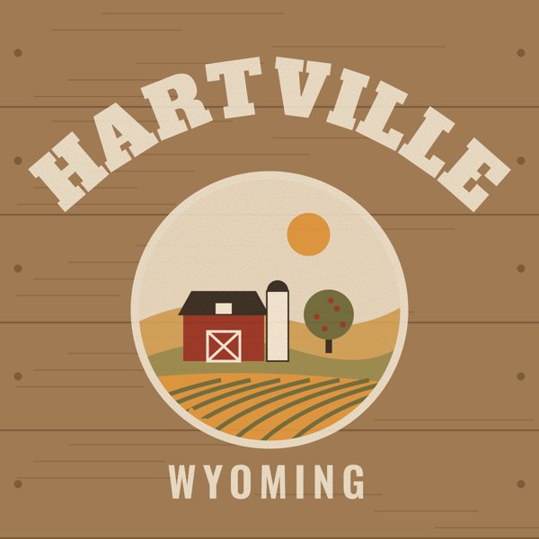 Hartville Hometown Wood Sign artwork detail