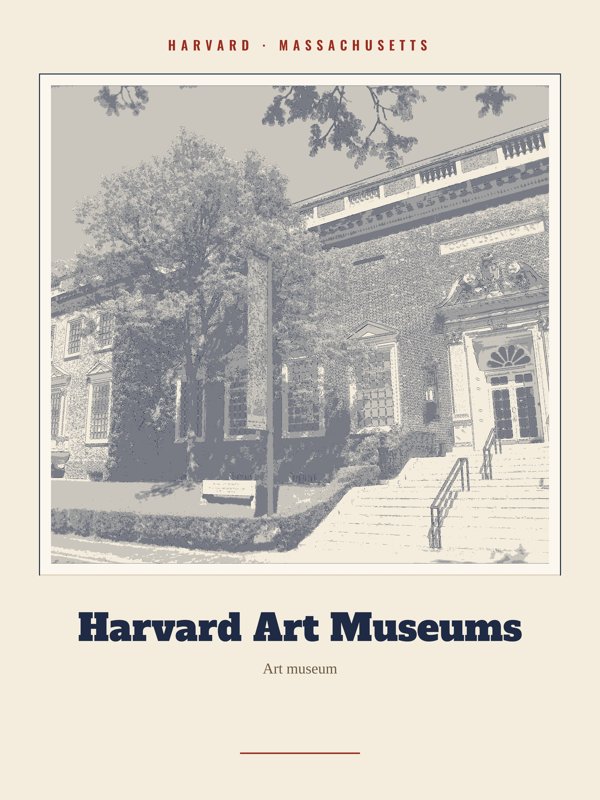 Harvard Harvard Art Museums Landmark Print artwork detail