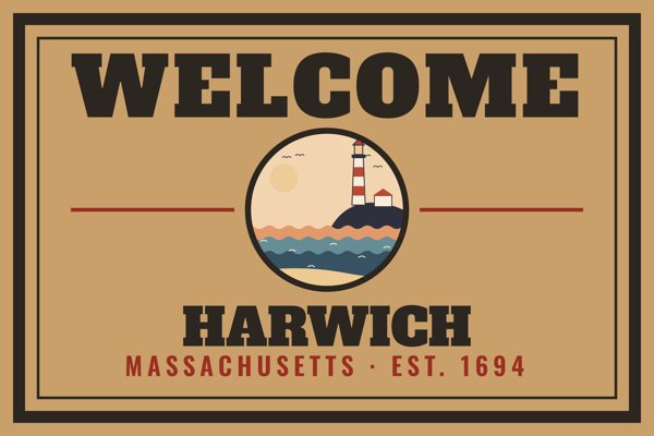 Harwich Welcome Doormat artwork detail