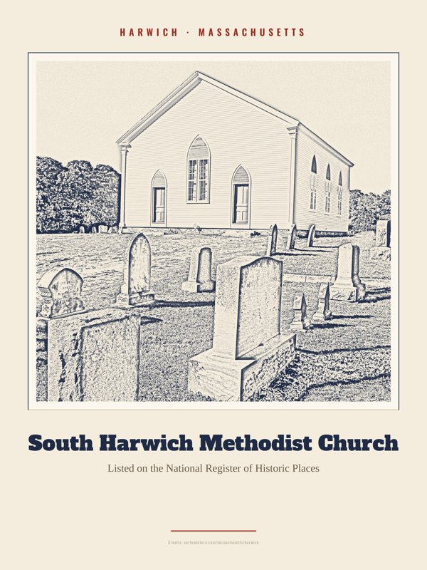 Harwich South Harwich Methodist Church Landmark Print artwork detail