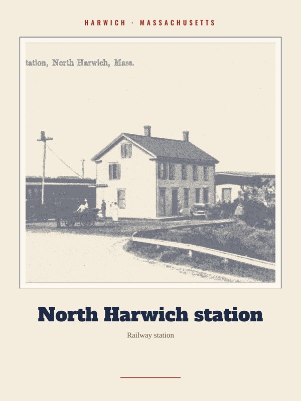 Harwich North Harwich station Landmark Print artwork detail
