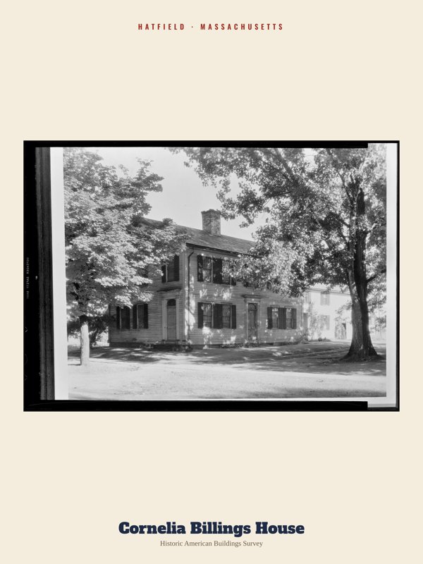 Hatfield Cornelia Billings House Archive Print artwork detail