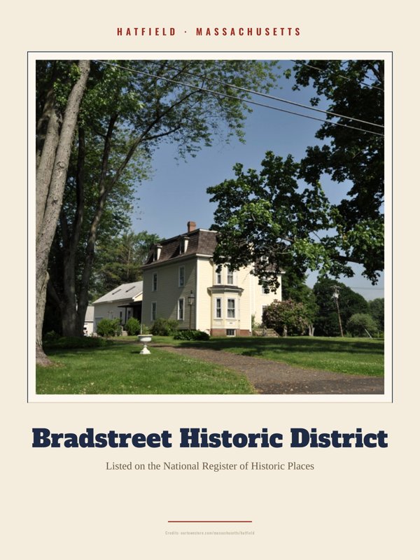 Hatfield Bradstreet Historic District Landmark Print artwork detail