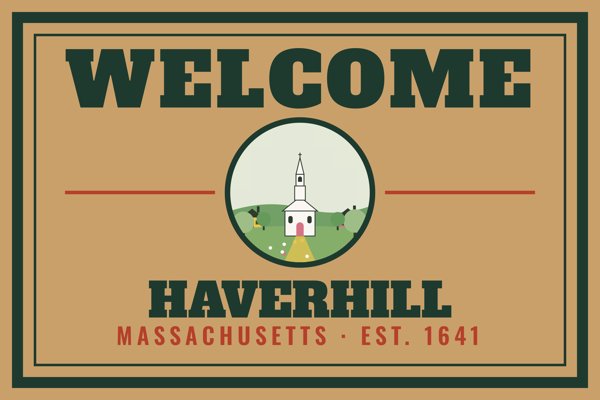 Haverhill Welcome Doormat artwork detail