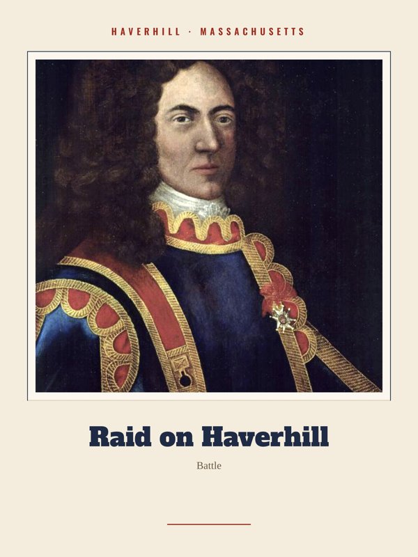 Haverhill Raid on Haverhill Landmark Print artwork detail