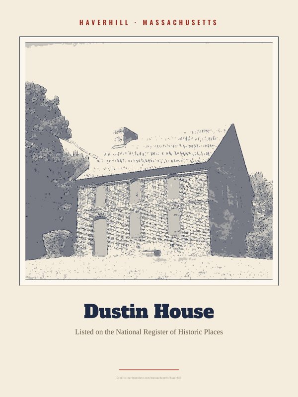 Haverhill Dustin House Landmark Print artwork detail